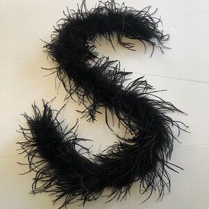 Black Feather Boa over 4 feet long, soft, luxury, costumes